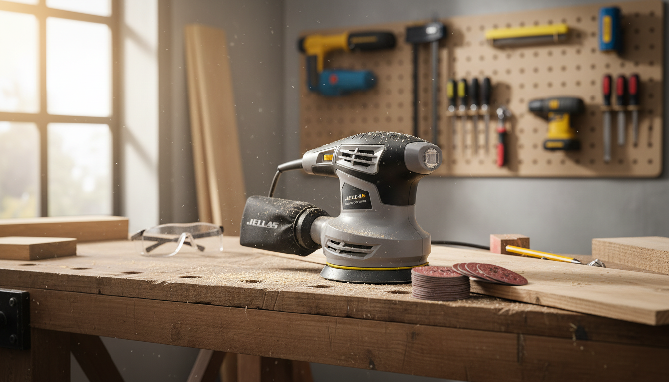 5-Inch Orbital Sander: 18 Discs + Dust Collection