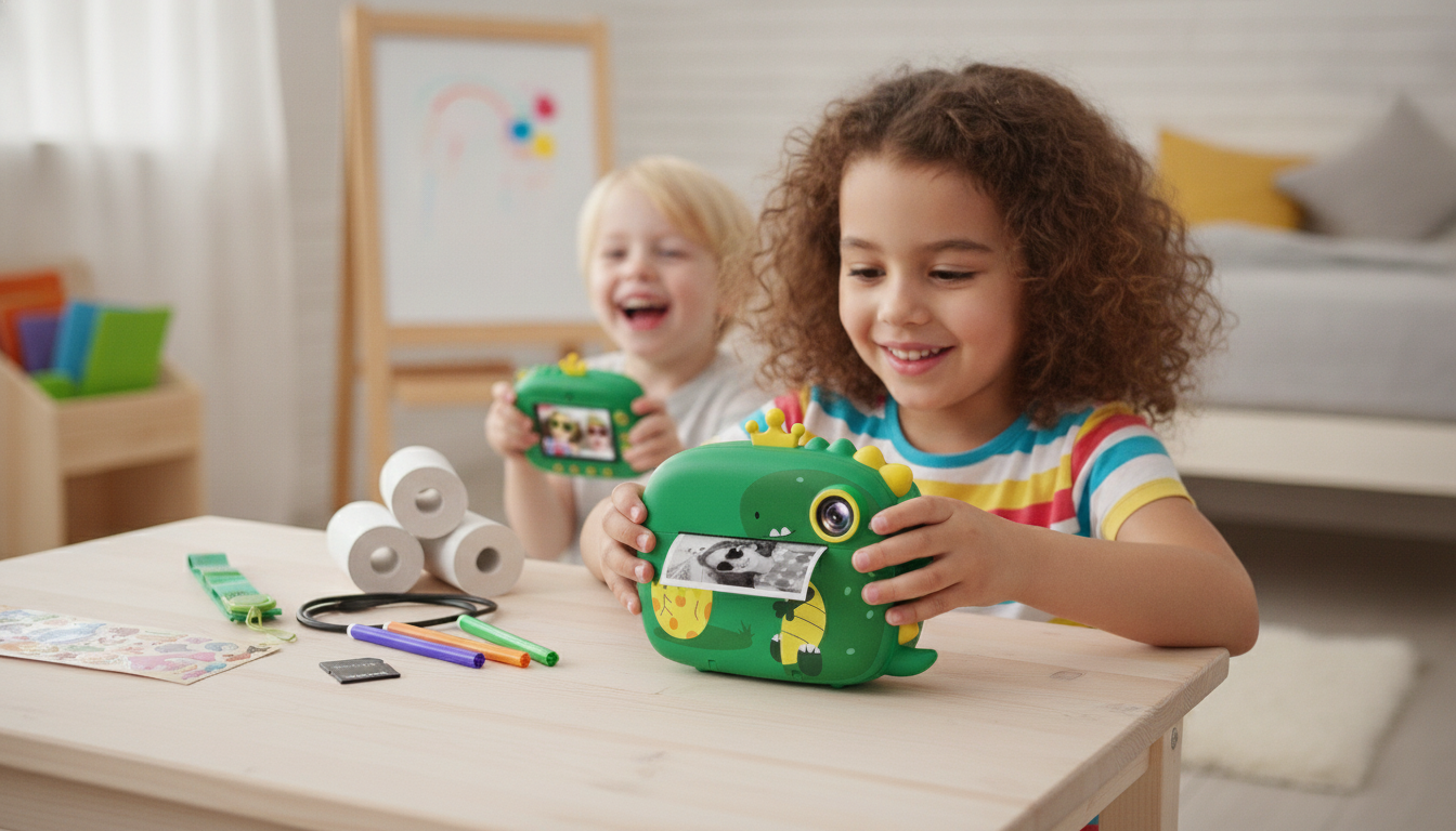 Kids Instant Print Camera: 20MP Photos, 1080P Video