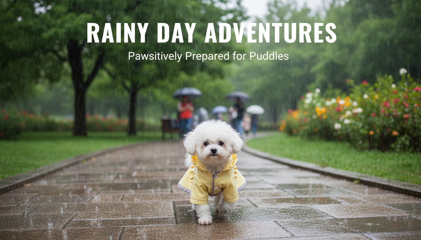 Lightweight Hooded Waterproof Raincoat for Small Dogs