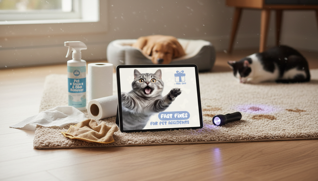 5-Minute Pet Accident Cleanup Plan for Stains & Odors